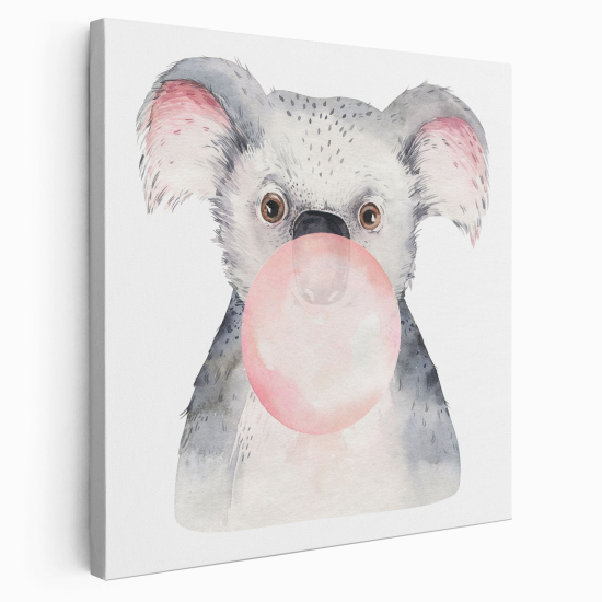 Canvas Print for Kids - Koala bubble