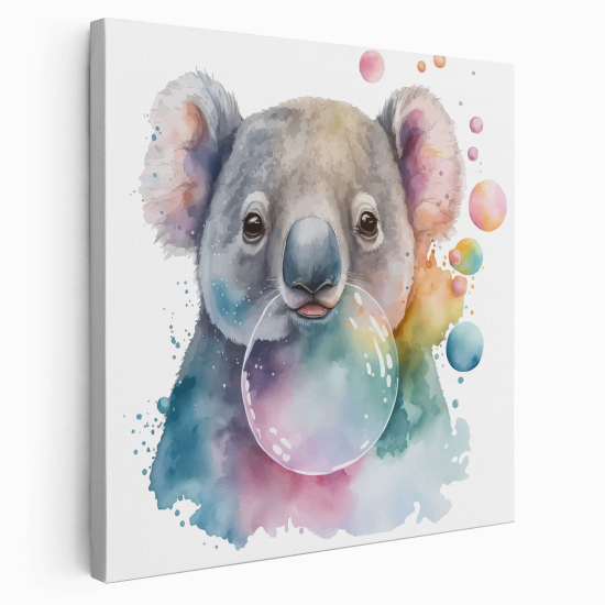 Canvas Print for Kids - Koala bubble