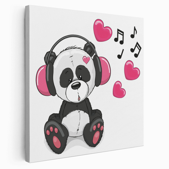 Canvas Print for Kids - Musical bear