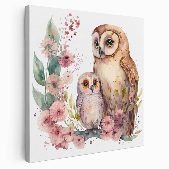 Canvas Print for Kids - Owls