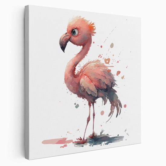 Canvas Print for Kids - Pink Flamingo