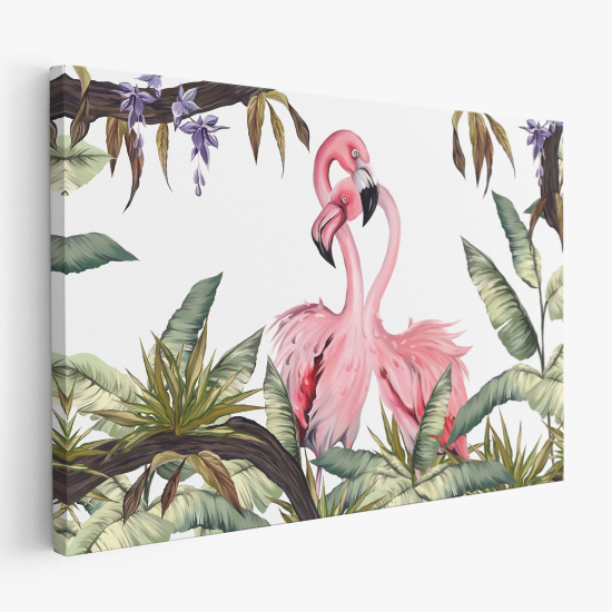 Canvas Print for Kids - Pink Flamingos