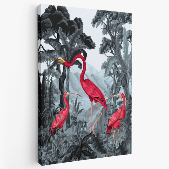 Canvas Print for Kids - Pink Flamingos