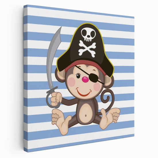 Canvas Print for Kids - Pirate monkey