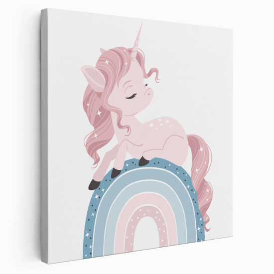 Canvas Print for Kids - Rainbow Unicorn