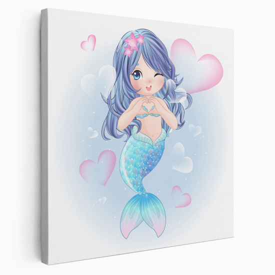 Canvas Print for Kids - Siren Hearts