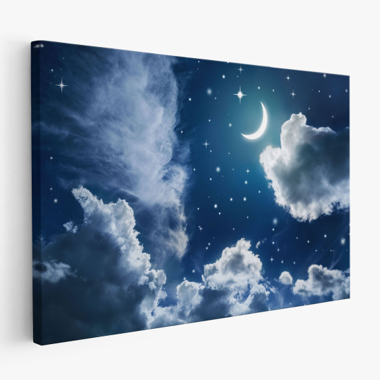 Canvas Print for Kids - Starry Moonlit Night