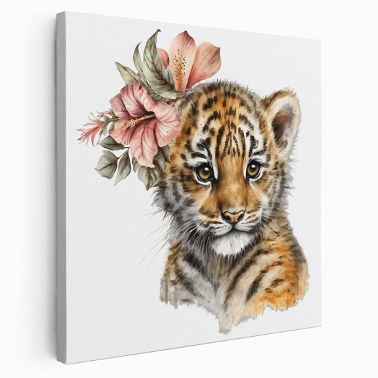 Canvas Print for Kids - Tigreau Flowers