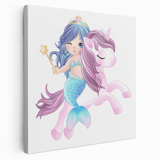 Canvas Print for Kids - Unicorn Siren