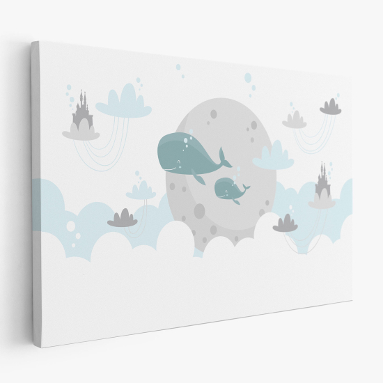 Canvas Print for Kids - Whale