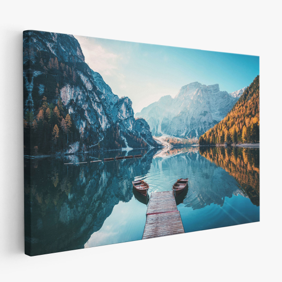 Canvas Print - Mountain lake landscape