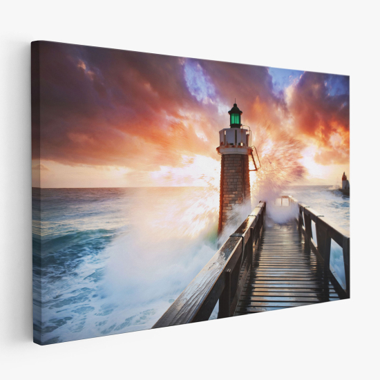 Canvas Print - Ocean lighthouse