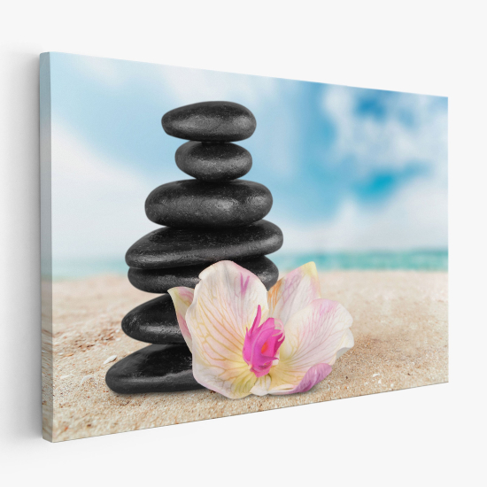 Canvas Print - Orchid Pebbles