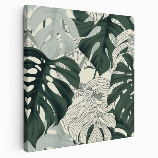 Canvas Print - Palm leaves