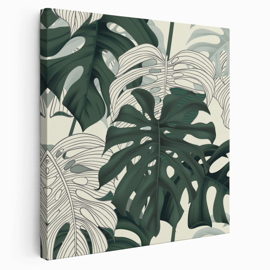 Canvas Print - Palm leaves