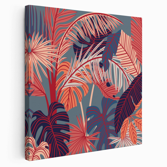 Canvas Print - Palm leaves