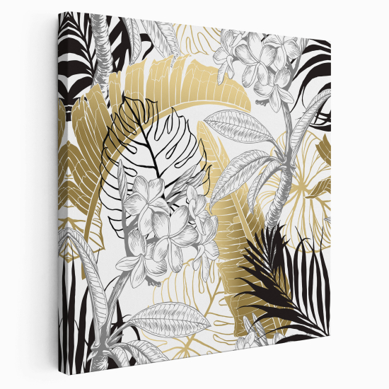 Canvas Print - Palm leaves