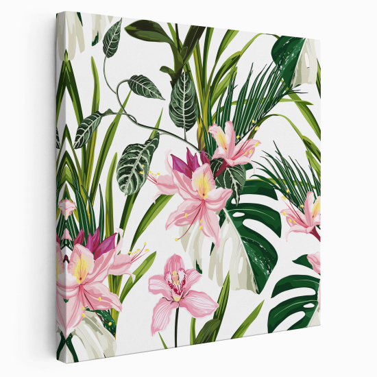 Canvas Print - Palm leaves