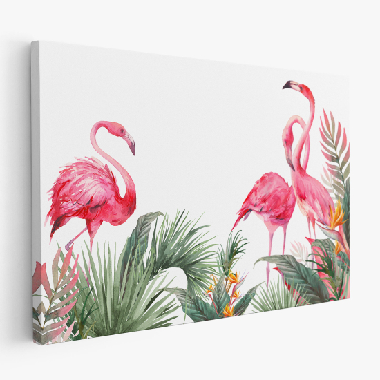 Canvas Print - Pink Flamingos