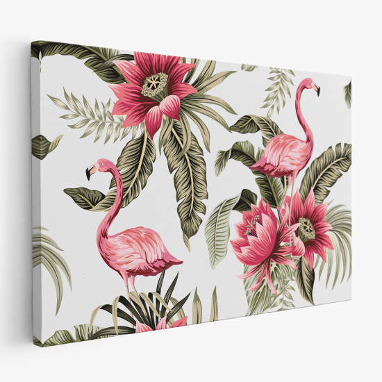 Canvas Print - Pink Flamingos