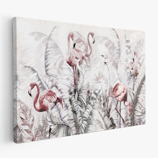 Canvas Print - Pink Flamingos