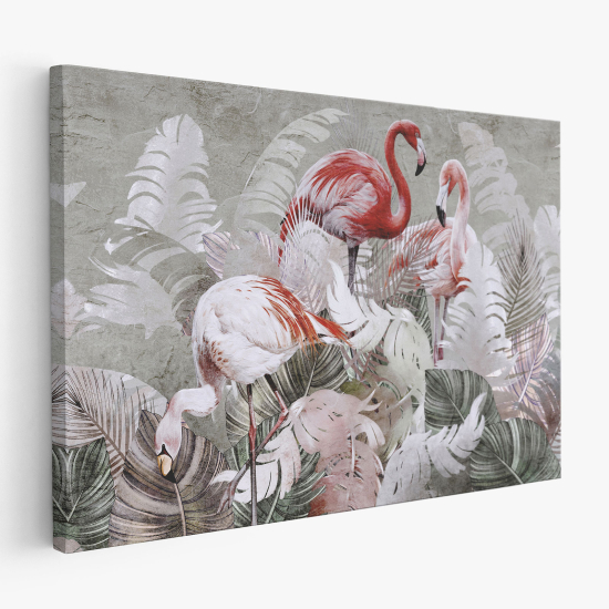 Canvas Print - Pink Flamingos