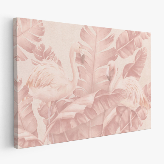 Canvas Print - Pink Flamingos