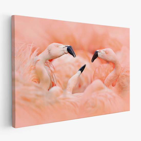 Canvas Print - Pink Flamingos