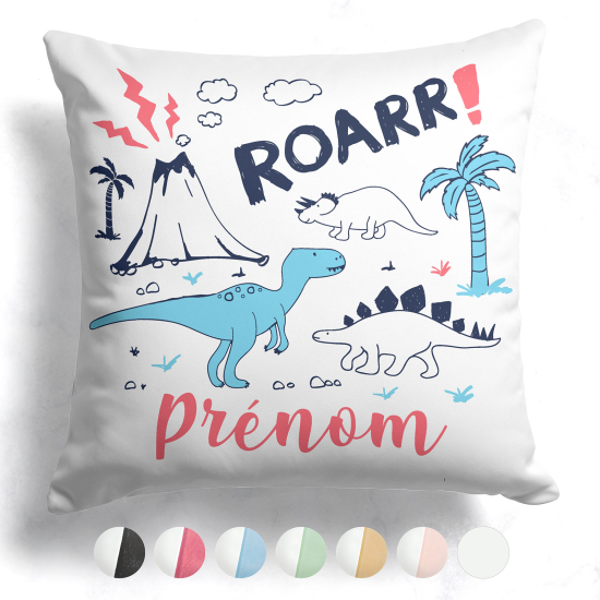 Customized two-tone Pillow - Dinosaurs