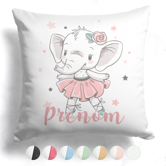 Customized two-tone Pillow - Elephant Dancer