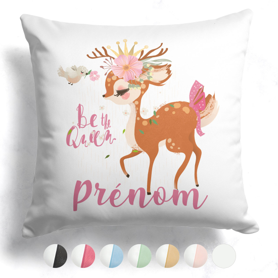 Customized two-tone Pillow - Fawn be the queen