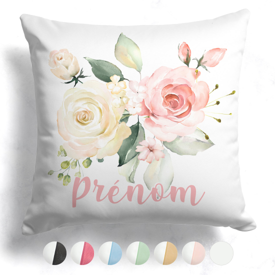 Customized two-tone Pillow - Flowers