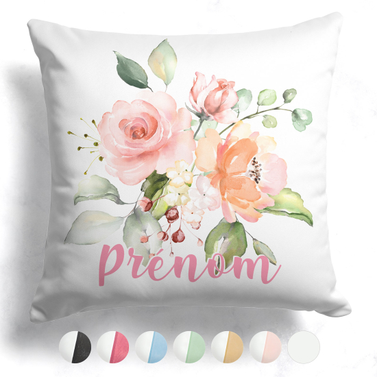 Customized two-tone Pillow - Flowers