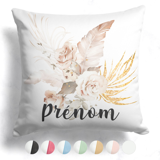 Customized two-tone Pillow - Flowers