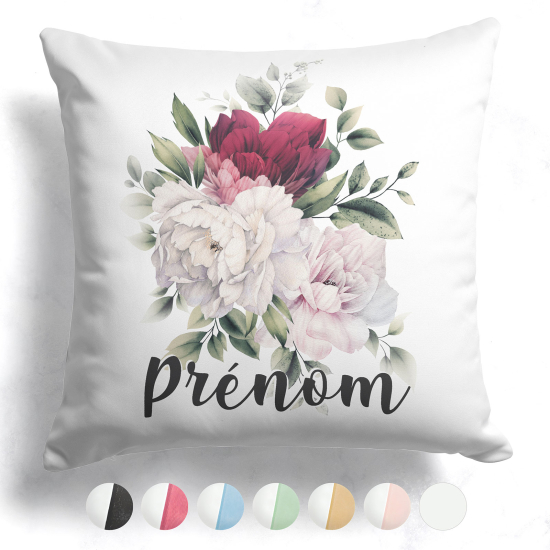 Customized two-tone Pillow - Flowers