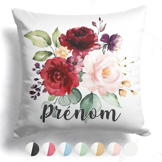 Customized two-tone Pillow - Flowers