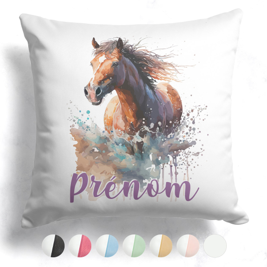 Customized two-tone Pillow - Horse