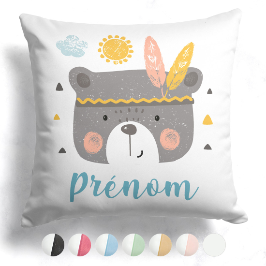 Customized two-tone Pillow - Indian bear cub