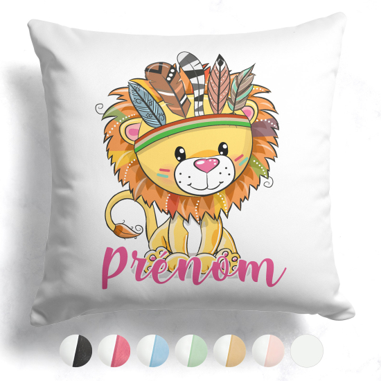 Customized two-tone Pillow - Indian lion