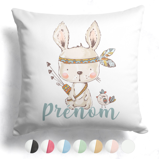 Customized two-tone Pillow - Indian rabbit