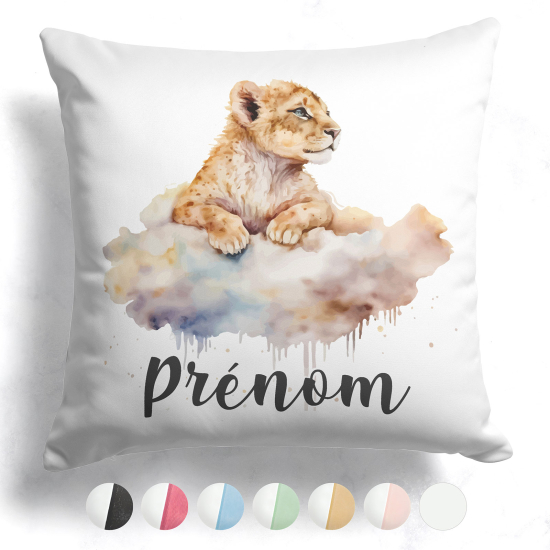 Customized two-tone Pillow - Lion Cub Clouds