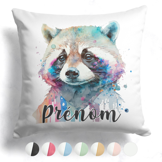 Customized two-tone Pillow - Raccoon