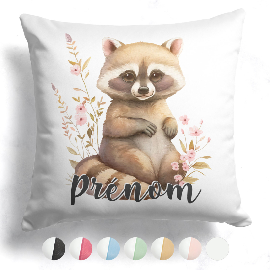 Customized two-tone Pillow - Raccoon