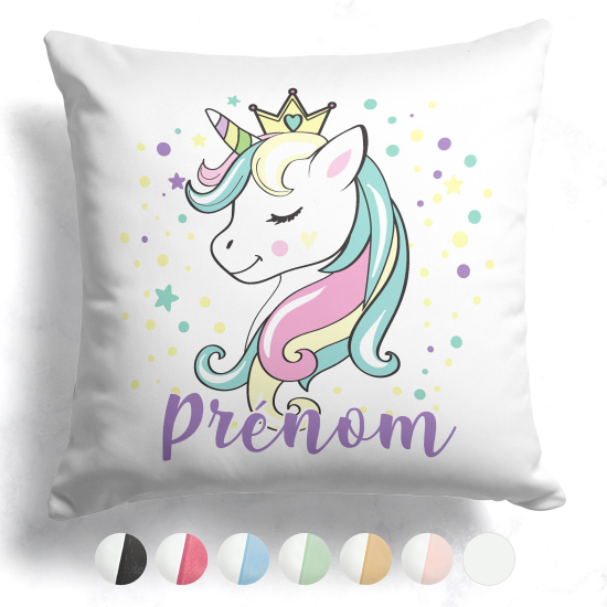 Customized two-tone Pillow - Unicorn Princess