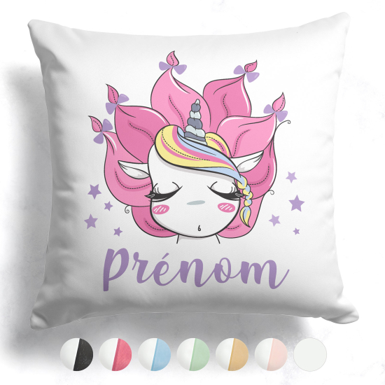 Customized two-tone Pillow - Unicorn stars