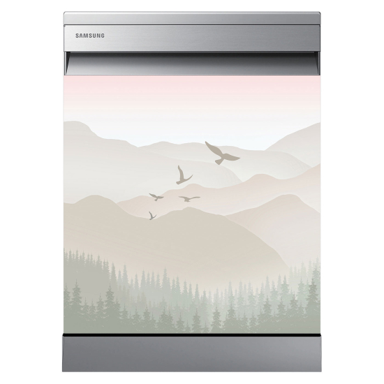 Dishwasher Sticker - Abstract Landscape