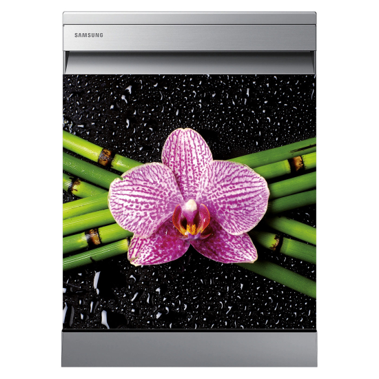 Dishwasher Sticker - Bamboo orchid