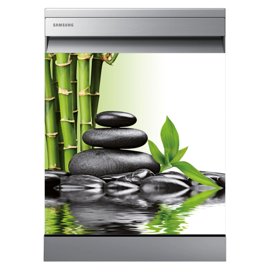 Dishwasher Sticker - Bamboo pebbles