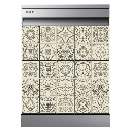 Dishwasher Sticker - Cement tiles