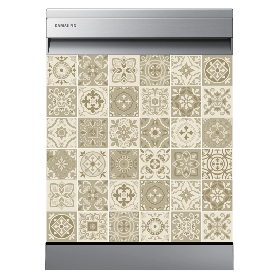 Dishwasher Sticker - Cement tiles